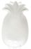 Блюдо фарфоровое "Ананас" 29.5х18х6.2см, белое