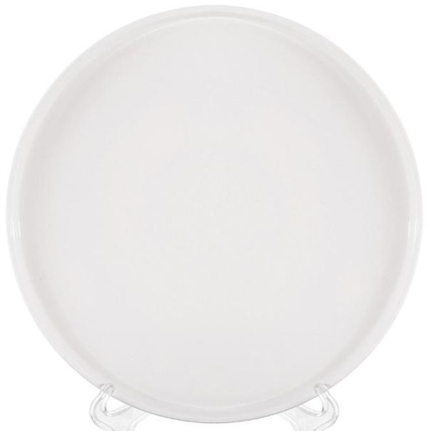 Тарелка десертная White City, набор 2 тарелки Ø20см, белый фарфор