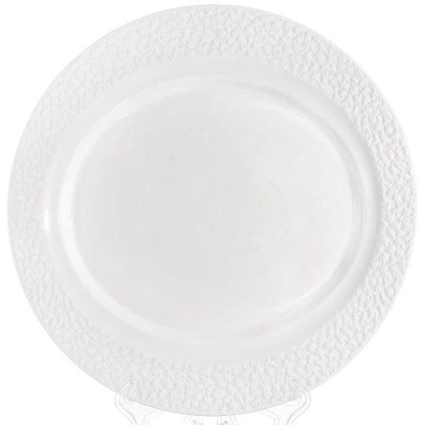 Набор 2 круглых блюда "White City Грация" Ø30см, белый фарфор