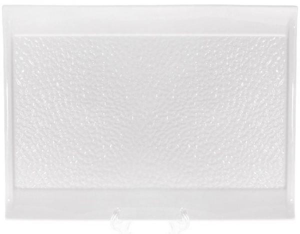 Набор 2 блюда сервировочные "White City Грация" прямоугольные 35x26см, белый фарфор