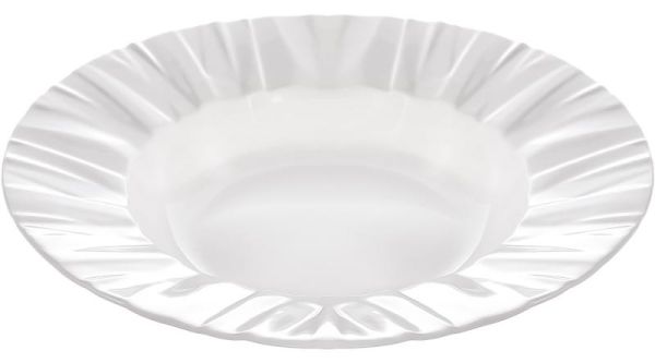 Набор 2 суповых тарелок "White City" Ø25см, белый фарфор