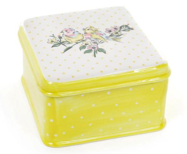 Банка керамическая "Весенняя трель" 325мл для конфет и печенья