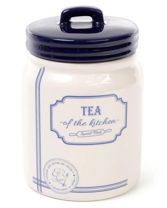 Банка керамическая Red&Blue TEA 900мл, синяя