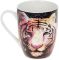 Кружка фарфоровая "Тигр" 380мл, черный