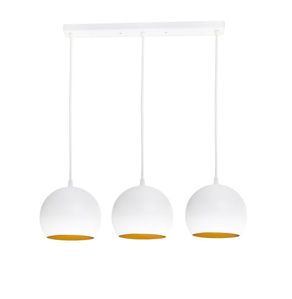 Люстра подвесная Atma Light серии Shade Bowl С150-450-3 WhiteM/Gold