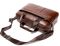 Деловая мужская сумка из зернистой кожи Vintage 14836 Коричневая