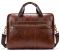 Деловая мужская сумка из зернистой кожи Vintage 14836 Коричневая