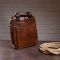 Деловая мужская сумка кожаная Vintage 14789 Коричневая