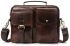 Деловая сумка на плечо кожаная Vintage 14820 Коричневая