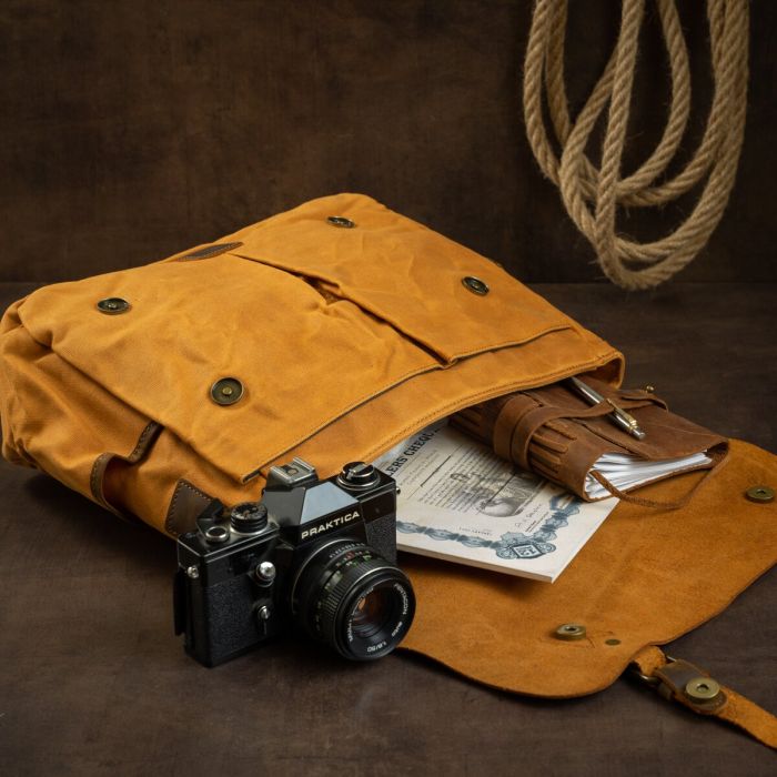 Деловой портфель в сочетании с кожей Vintage 20120 Рыжий