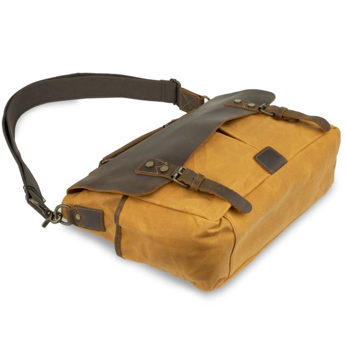 Деловой портфель в сочетании с кожей Vintage 20120 Рыжий