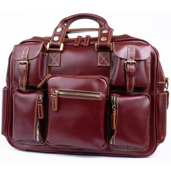 Дорожная сумка-портфель Vintage 14776 Бордовая Дорожная сумка-портфель Vintage 14776 Бордовая