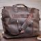 Большая мужская сумка SHVIGEL 11119 кожаная Коричневая