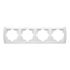 Рамка горизонтальная VIKO Carmen на 4 поста Белая(10)