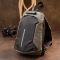 Эргономичный рюкзак через плечо с кодовым замком текстильный Vintage 20554 Серый