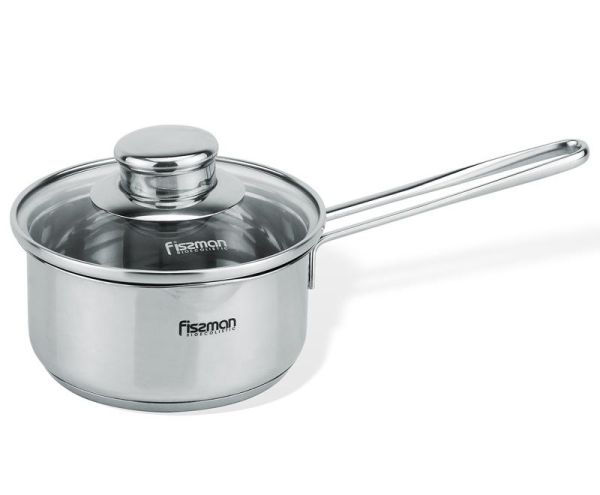 Ковш Fissman BAMBINO 600мл со стеклянной крышкой