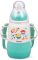 Бутылочка детская для кормления Fissman Babies "Забавное купание" 150мл с ремешком, аквамарин