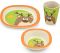Набор детский 3 предмета Fissman "Олененок", тарелка, пиала и стакан, бамбуковое волокно