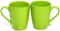 Набор 2 керамические кружки Fissman Sunshine 300мл, зеленые
