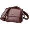 Горизонтальная барсетка из натуральной кожи флотар 17366 KARYA Коричневая