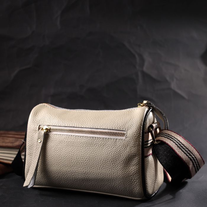 Изумительная сумка для стильных женщин из натуральной кожи Vintage 22264 Белый