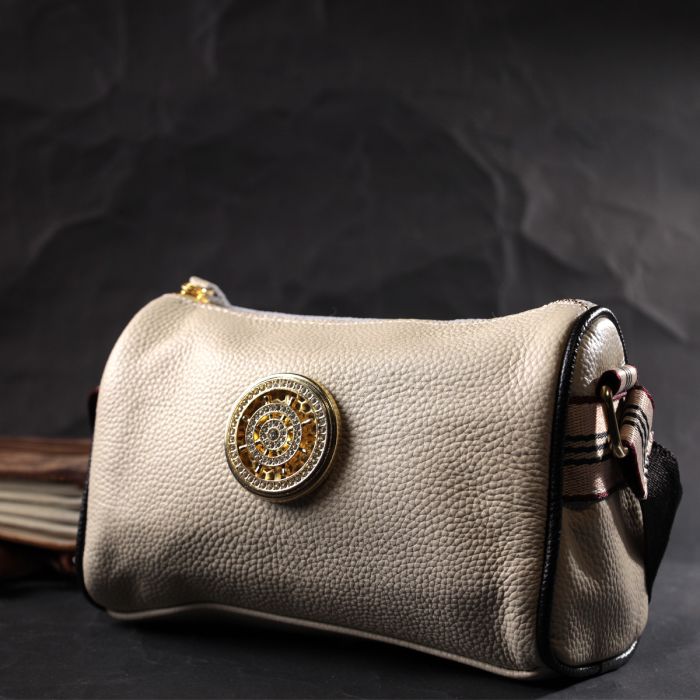 Изумительная сумка для стильных женщин из натуральной кожи Vintage 22264 Белый