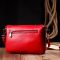 Яркая женская сумка на плечо KARYA 20845 кожаная Красный