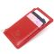 Яркий кожаный картхолдер GRANDE PELLE 11497 Красный