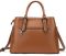 Классическая женская сумка в коже флотар Vintage 14875 Рыжая
