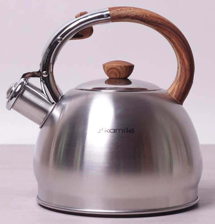 Чайник Kamille Whistling Kettle 2л из нержавеющей стали со свистком