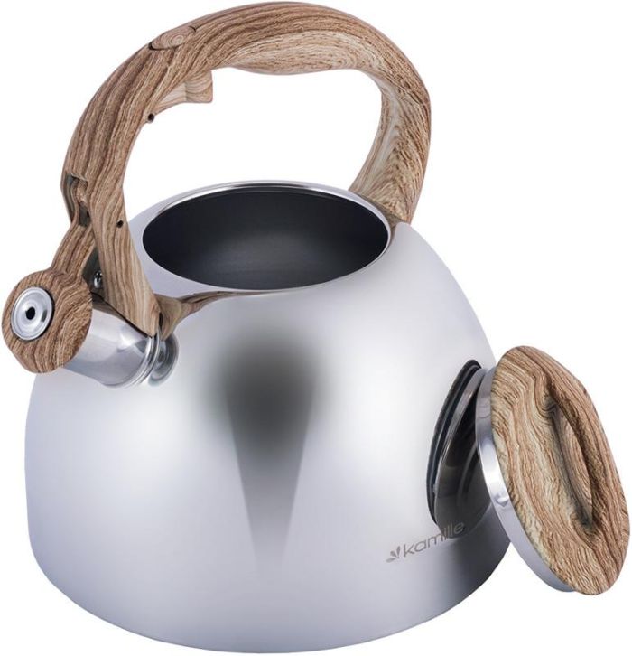 Чайник Kamille Whistling Kettle 2.7л из нержавеющей стали сатин со свистком