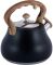 Чайник Kamille Whistling Kettle Black 2.7л из нержавеющей стали со свистком (черный)