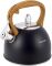 Чайник Kamille Whistling Kettle Black 2.5л из нержавеющей стали со свистком (черный)