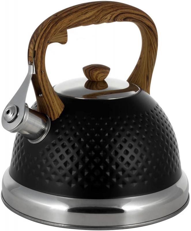 Чайник Kamille Whistling Kettle Black 2.7л нержавеющая сталь со свистком