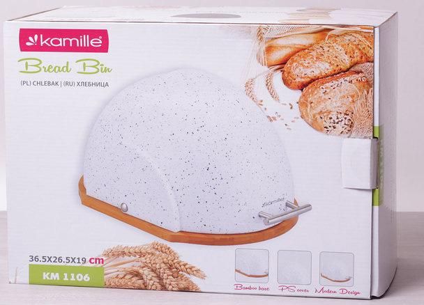 Хлебница Kamille Breadbasket Marble 36.5х26.5см