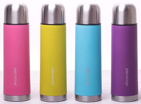 Термос Kamille Perfection&Style 500мл с прорезиненным покрытием