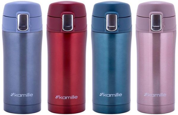 Термос Kamille Marigee 320мл из нержавеющей стали, термокружка