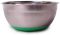 Миска стальная Kamille Labro Ø28х13см с силиконовым дном (зеленая)