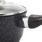 Ковш Kamille Black Marble Ø16см индукционный, со стеклянной крышкой