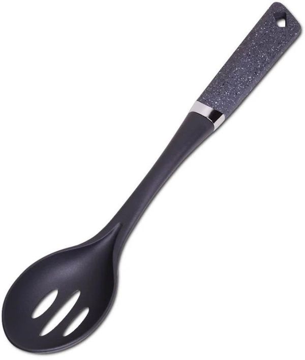 Ложка поварская Kamille Saffron 35см нейлоновая, с прорезями