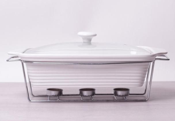 Мармит Kamille Food Warmer керамическая форма 3л 38см с подогревом