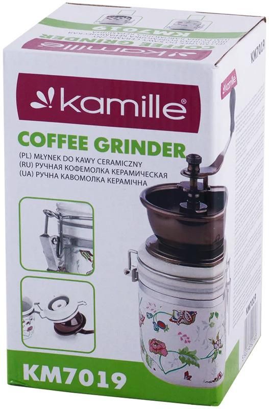 Кофемолка Kamille Coffee Beans механическая