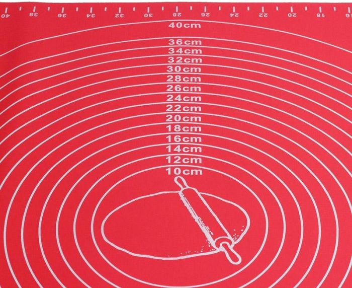 Коврик силиконовый Kamille Vincennes 60х45см с разметкой для раскатки теста и выпечки