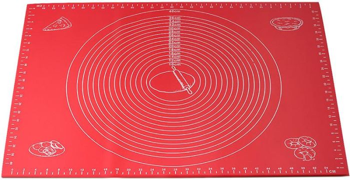 Коврик силиконовый Kamille Vincennes 60х45см с разметкой для раскатки теста и выпечки