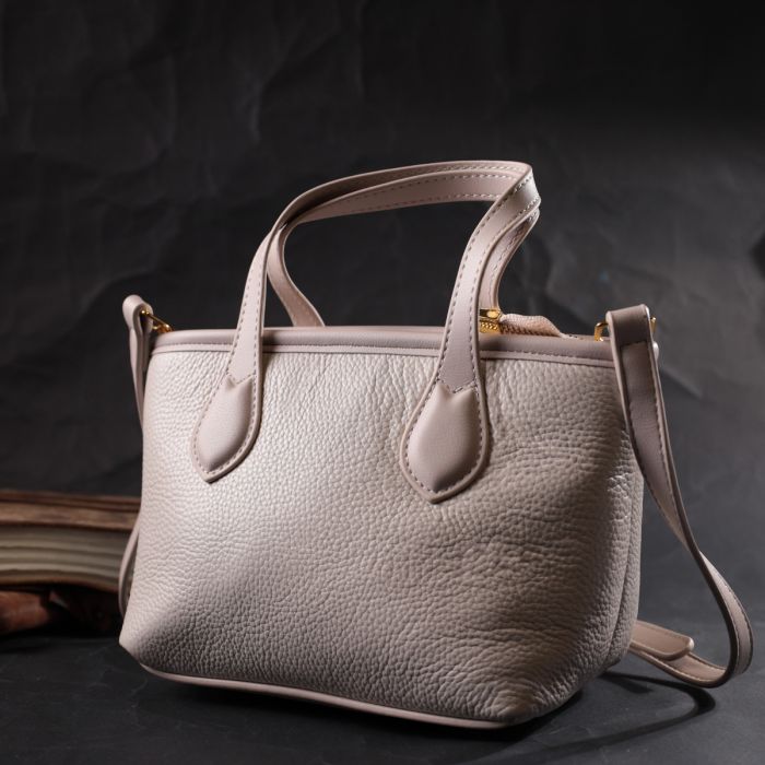Компактная женская сумка из натуральной кожи Vintage 22284 Белый