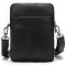 Компактная мужская сумка кожаная Vintage 14885 Черная