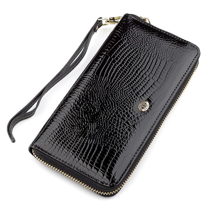 Кошелек женский ST Leather 18399 (S4001A) натуральная кожа Черный