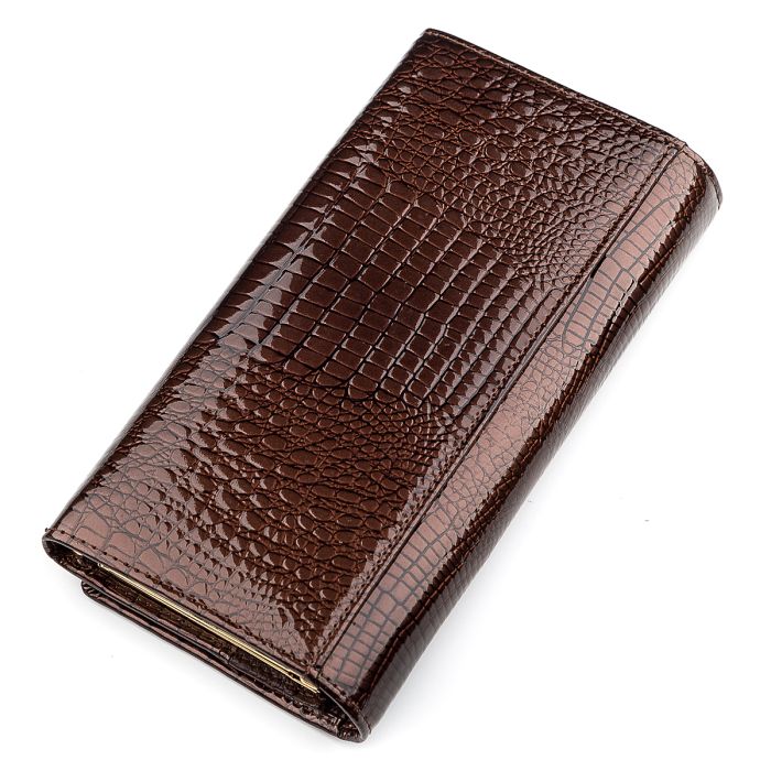 Кошелек женский ST Leather 18424 (S6001A) из натуральной кожи Коричневый