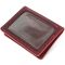 Кожаная визитница GRANDE PELLE 11486 Бордовый