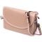 Кожаная женская сумка с полукруглым клапаном Vintage 22257 Бежевая